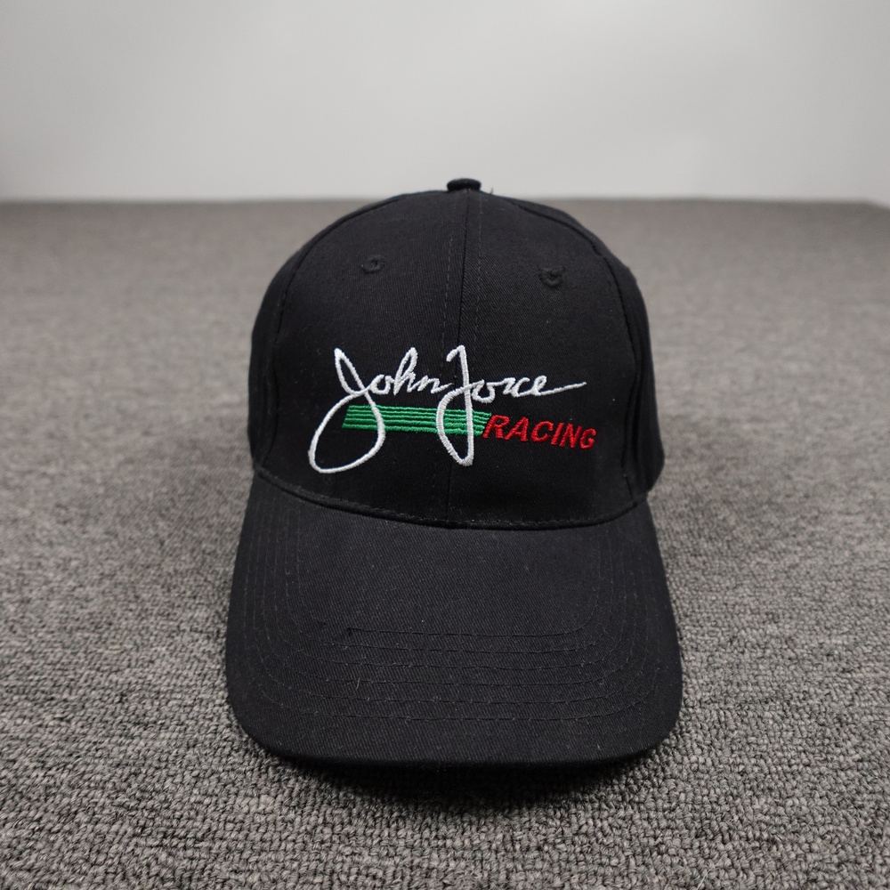 John Force Racing Hat Cap Strap Back Mens One Size Black NHRA Racing Castrol